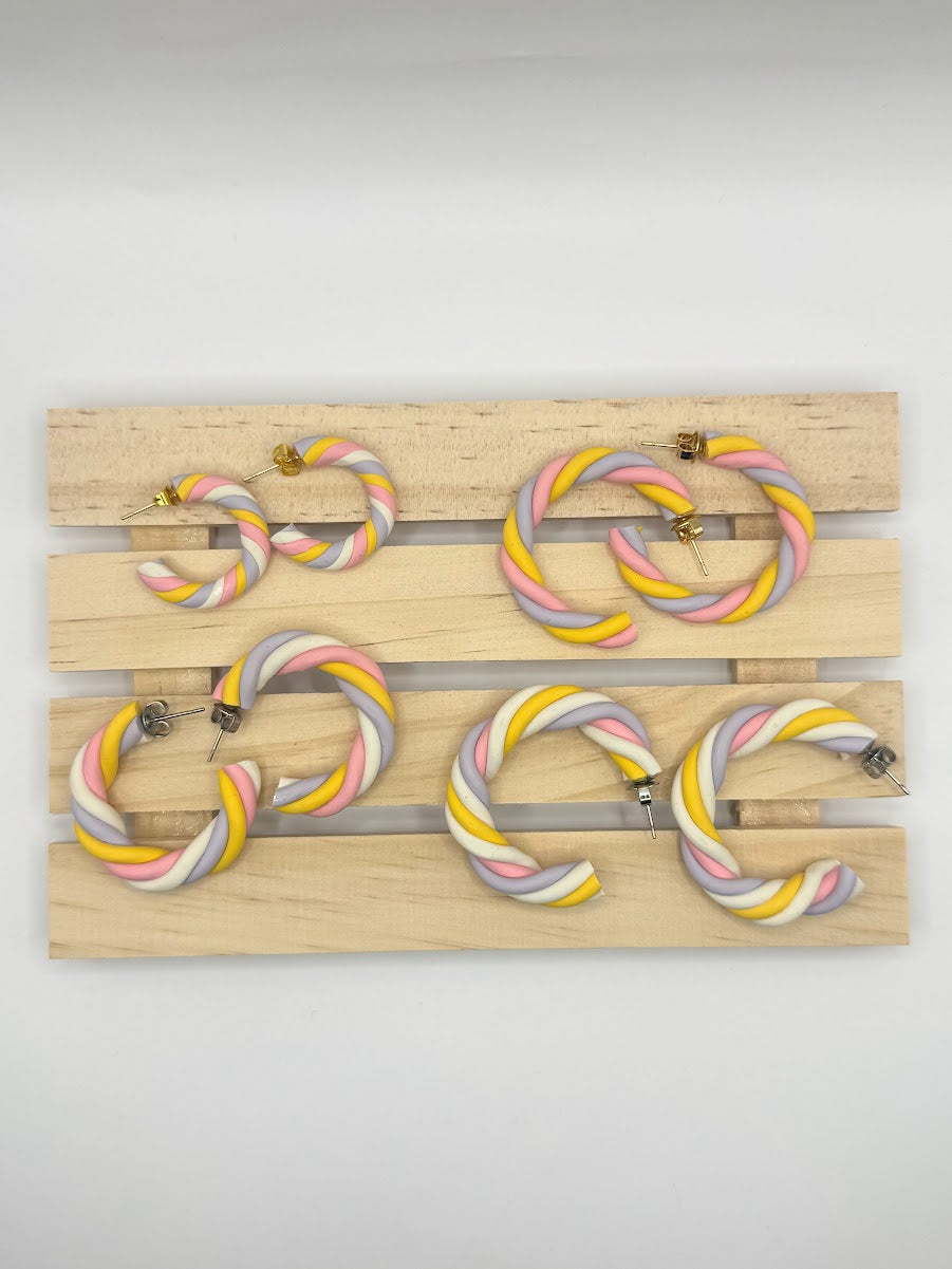 Spring Twist Hoops