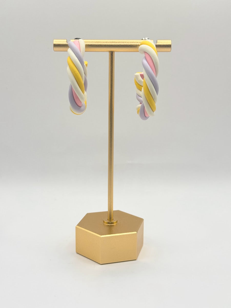 Spring Twist Hoops