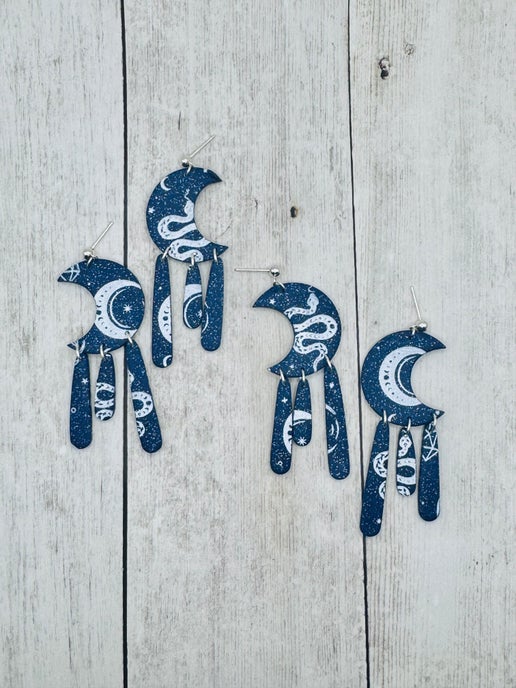 Witchy Moon Dangles