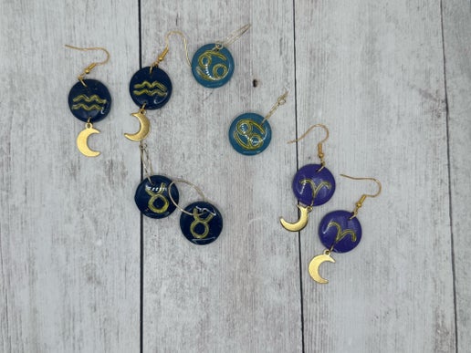 Zodiac Dangles