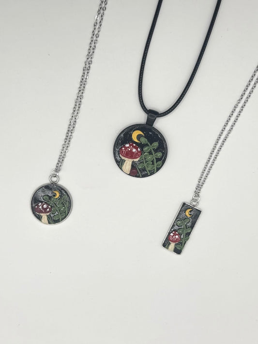 Moonlit Forest Pendant Necklaces